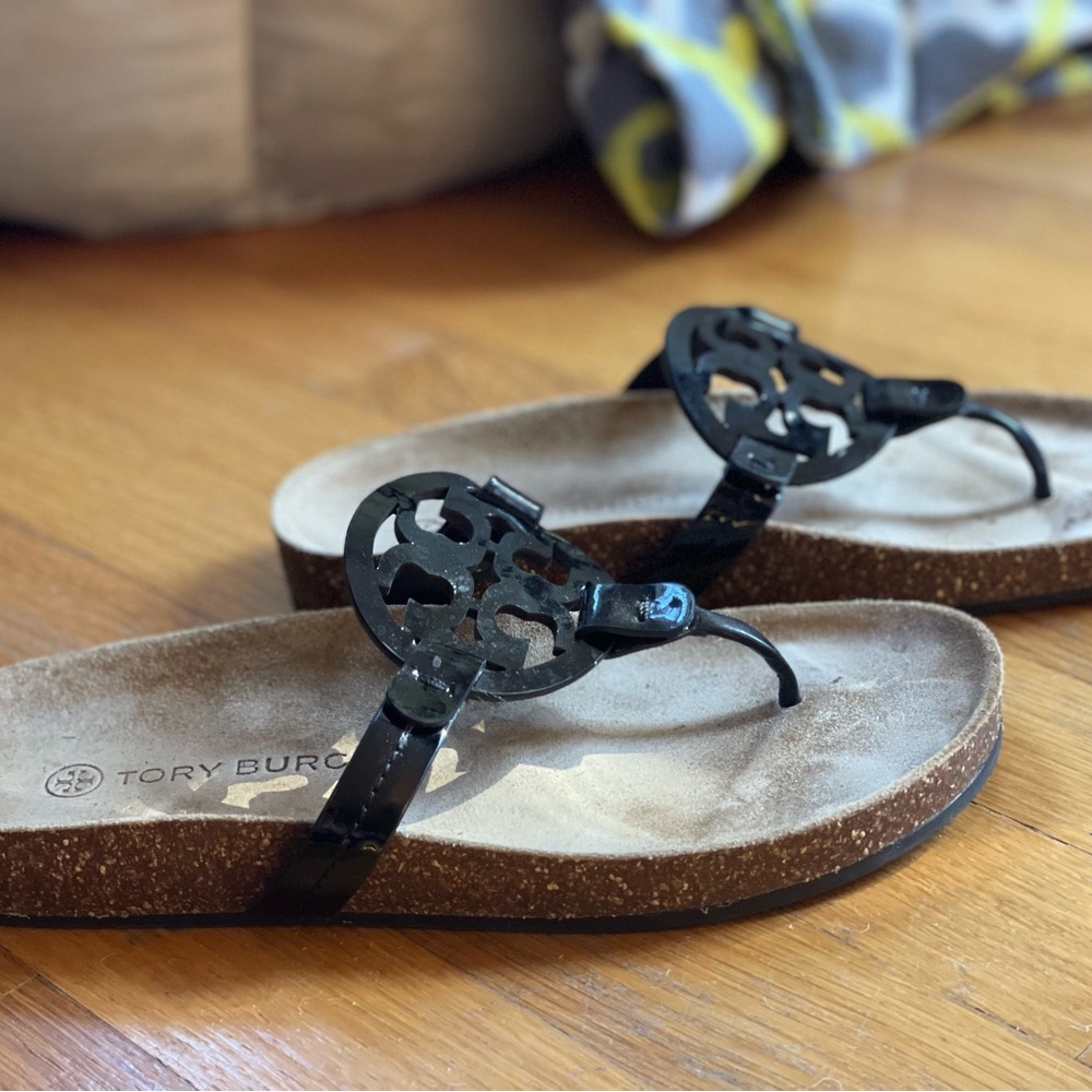 Black patent Tory Burch Miller Cloud